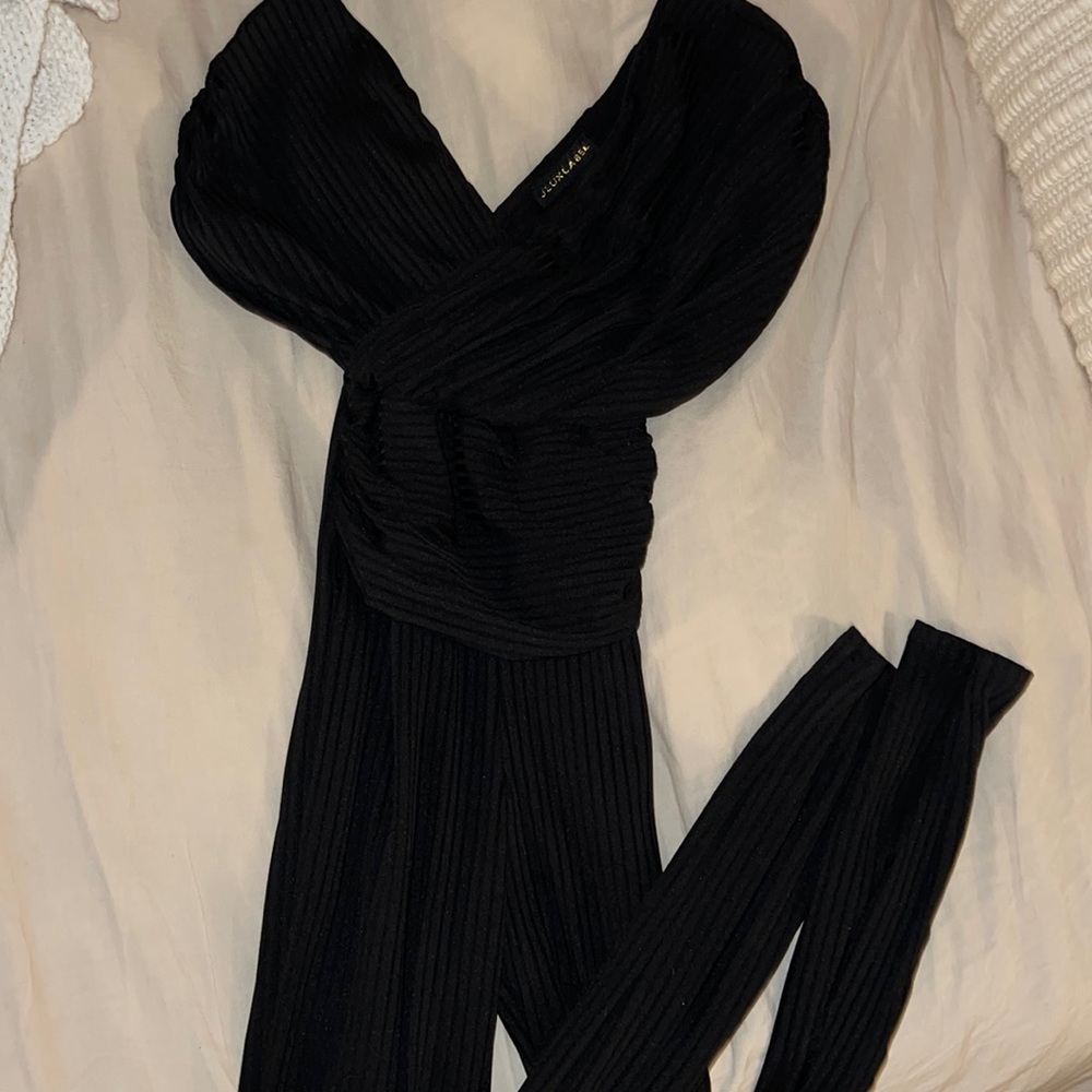 Jlux label ribbed jumpsuit